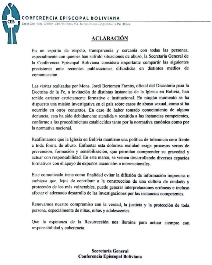 Iglesia católica ante los abusos