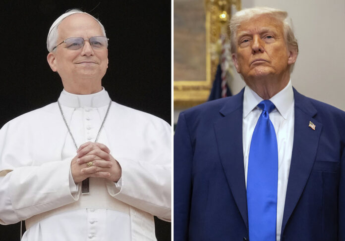 Papa Leon XIV y Trump